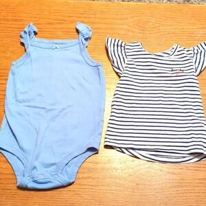 Carter's 12 Month Tank Body Suit and T Shirt